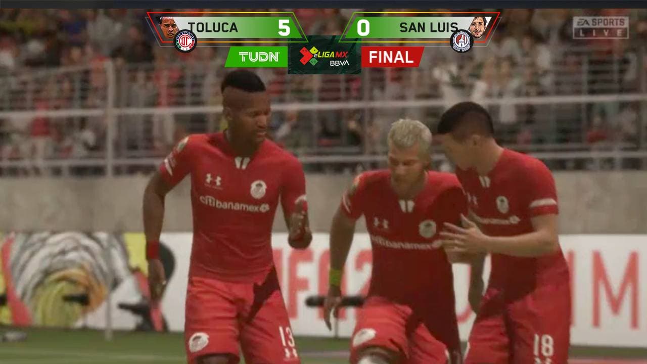 Pipe Pardo barre a Pineda y Toluca clasifica en eLiga MX