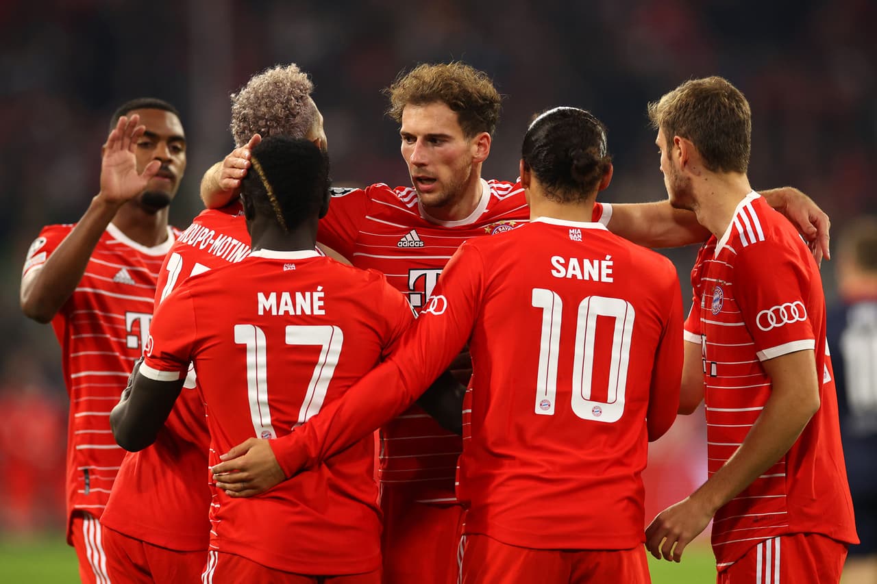 Con doblete de Sané y goles de Mané, Gnabry y Choupo-Moting, Bayern Munich se consolida líder en su grupo al derrotar al cuadro checo de Viktoria Plzen en casa.