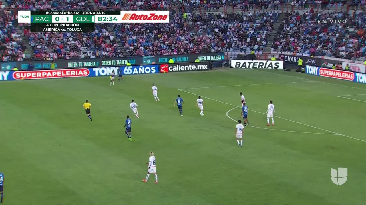 ¡TIRO ATAJADO! disparo por Cade Cowell.