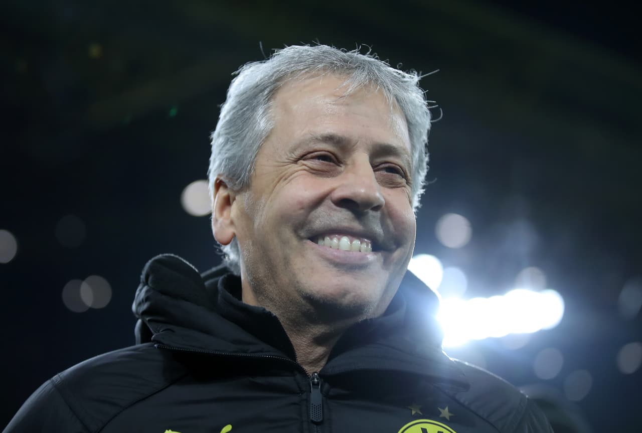 El rostro de Lucien Favre presagiaba un gran final para Borussia Dortmund.