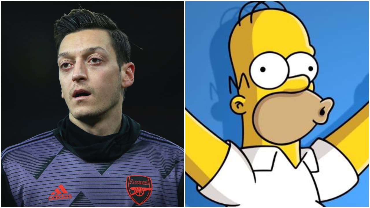 <b>Mesut Özil y Homero </b>
<br>El futbolista alemán tiene algunas similitudes con Homero, uno de los personajes protagonistas de la serie 'Los Simpson'.