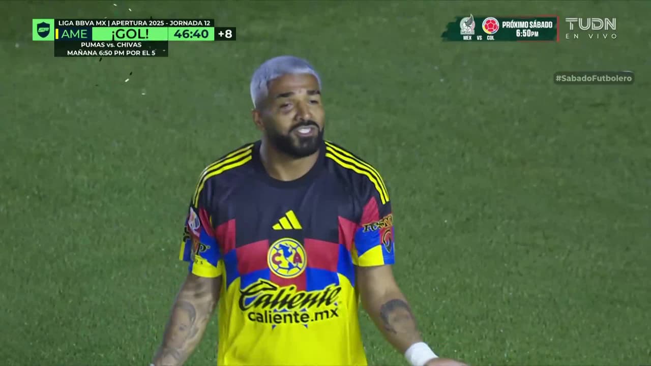 ¡Doblete del Búfalo... anulado! El árbitro revisa el VAR y deja al América sin el 2-0