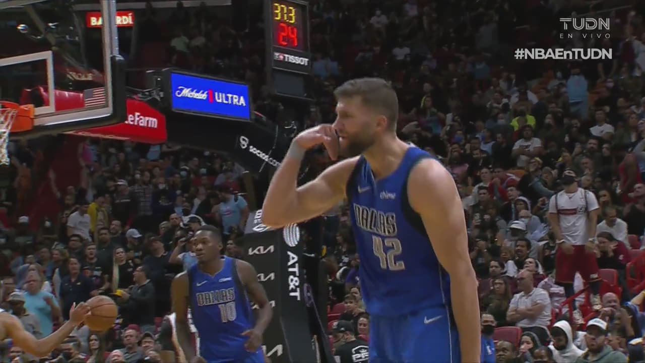 Con doble doble de Doncic, Mavs le corta la racha al Heat