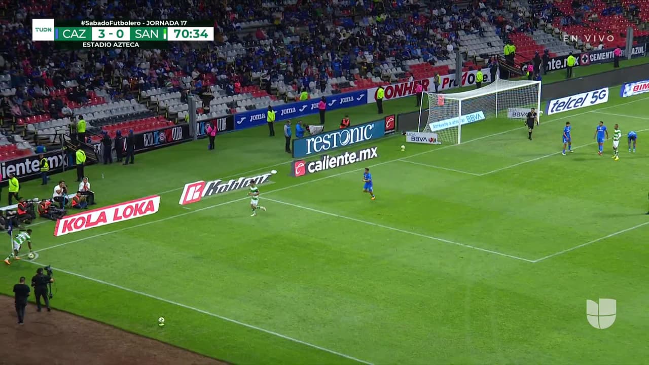 ¡TIRO ATAJADO! disparo por Dória.