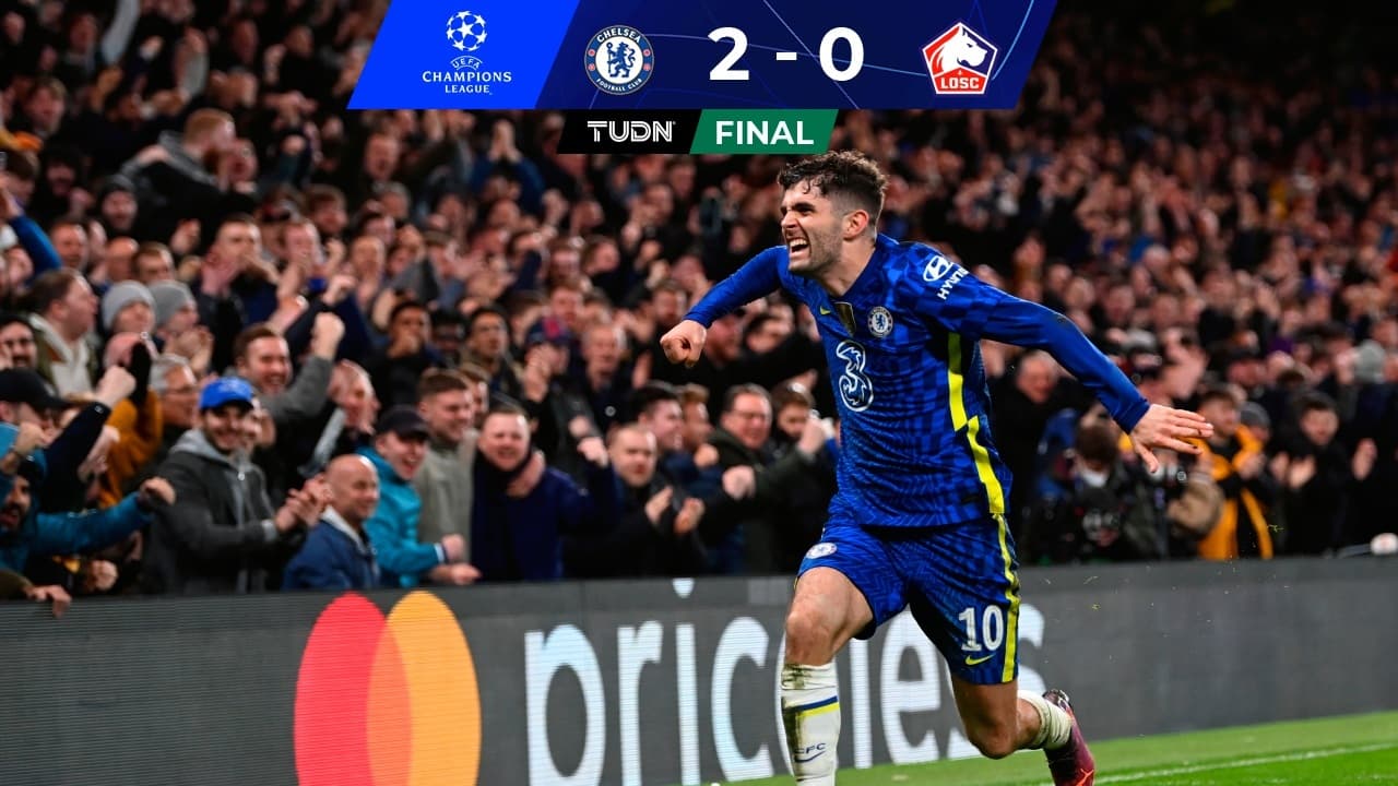 Con gol de Pulisic, Chelsea vence al Lille y acaricia los Cuartos