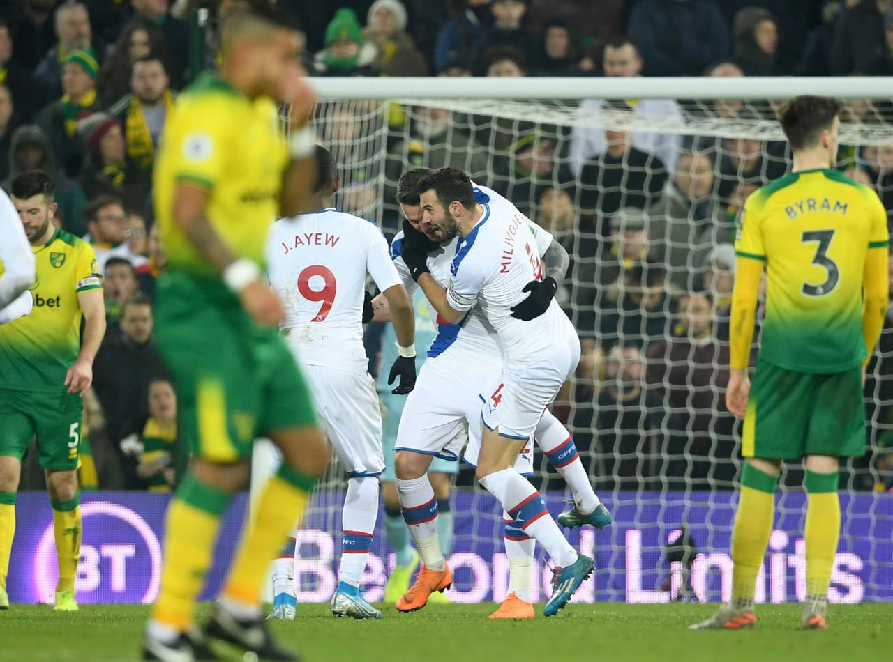 Norwich City 1-1 Crystal Palace.