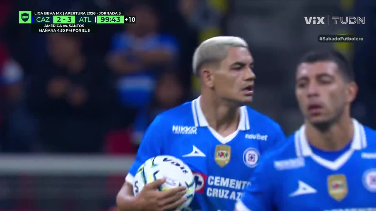 ¡Cruz Azul se niega a morir! Gol de Palavecino para el 2-3
