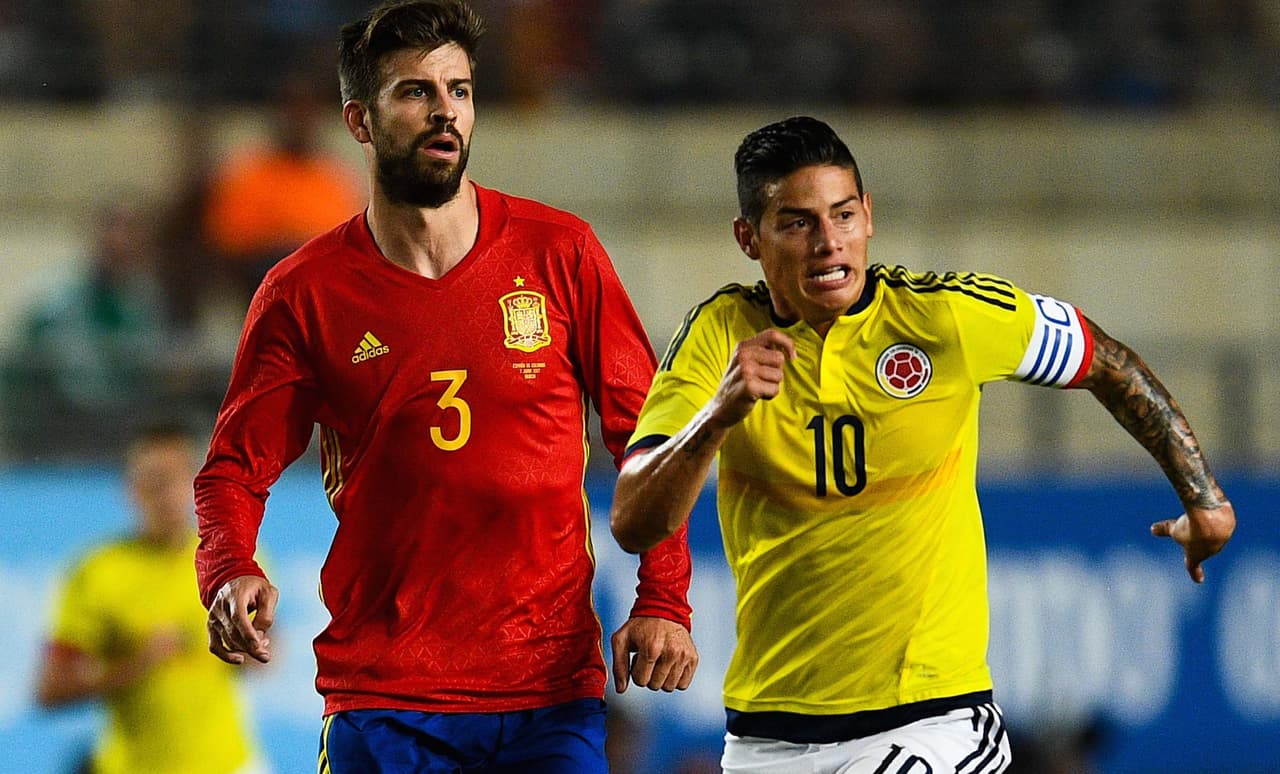 En el partido se notó el lucimiento de James Rodríguez, que tuvo en España una oportunidad personal de desmotrar su talento. En sus pies nació el segundo gol colombiano.