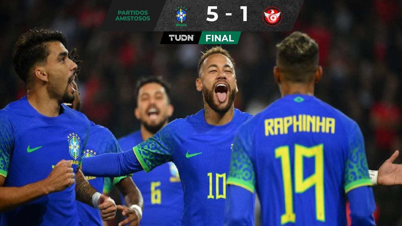 Brasil aplastó a Túnez y presentó su candidatura para el Mundial