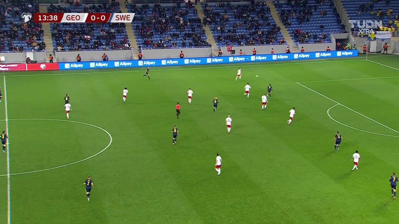 ¡TIRO ATAJADO! disparo por Emil Forsberg.