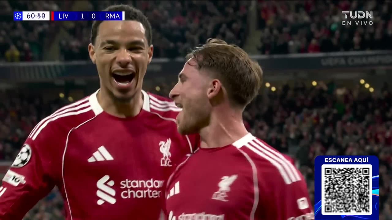 ¡Con un cabezazo espectacular Alexis Mac Allister por fin logra vencer a Courtois!