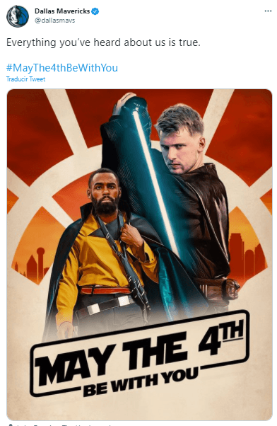 Dallas Mavericks compartió este increíble arte con su estrella Luka Doncic.