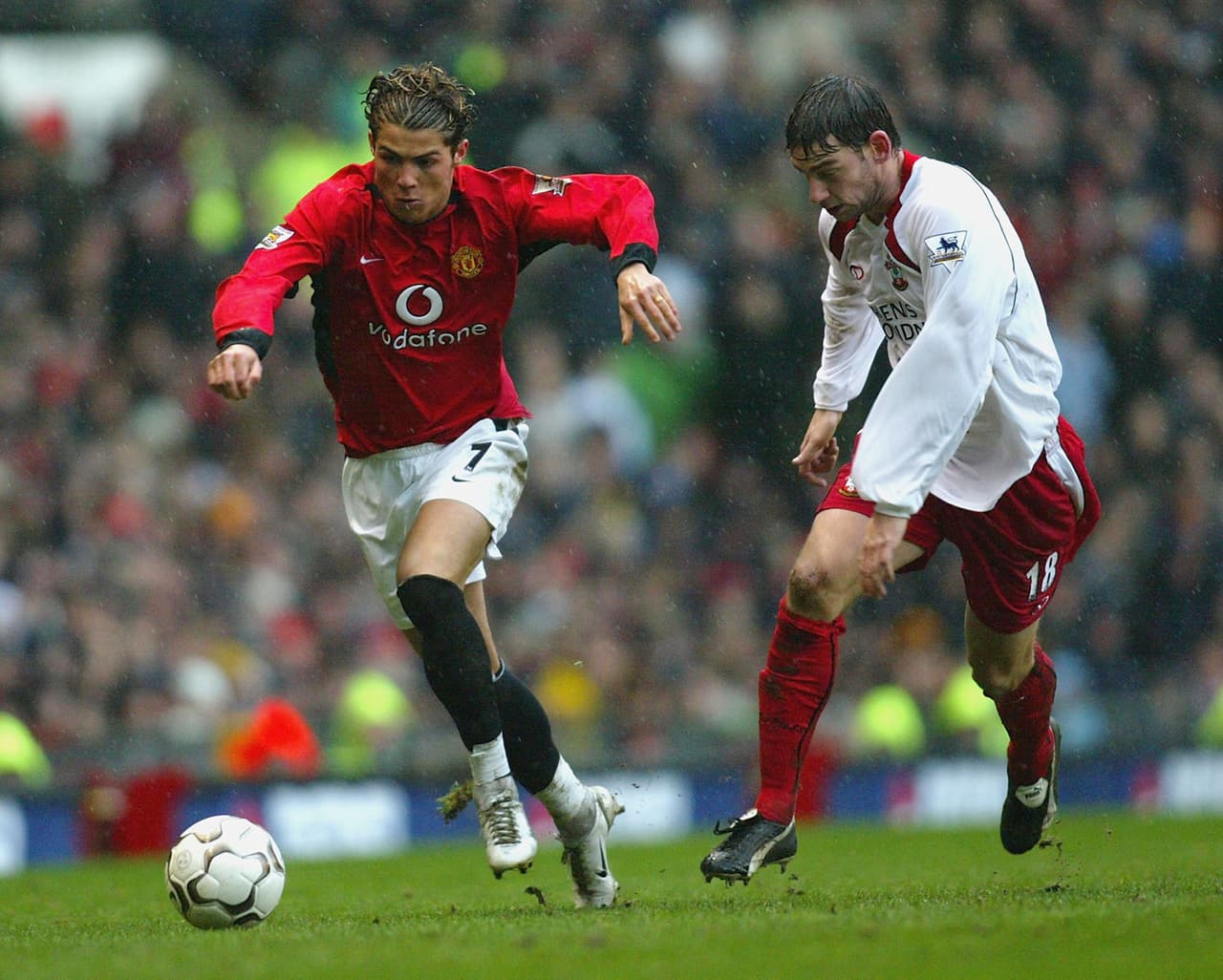 Fue en 2003 cuando el Man. United lo firmó por 17 millones de libras desde el Sporting de Portugal. En pocos años se hizo figura del club.