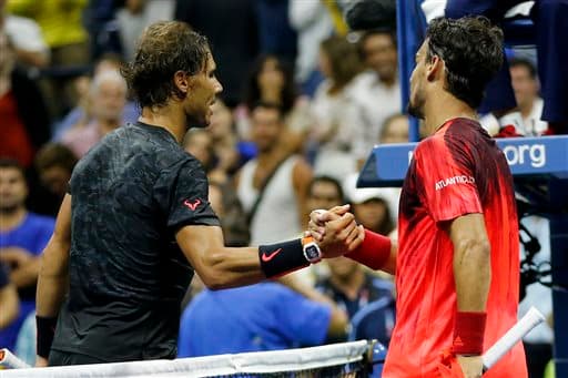Rafael Nadal no pudo con Fabio Fognini, perdió ventaja de dos sets