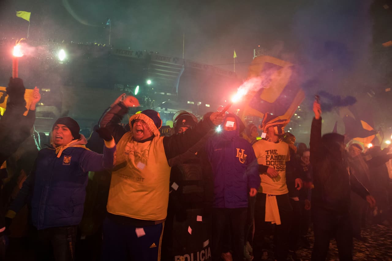 El color en la casa de los felinos norteños nos deja ver la pasión por el Clásico Regio en la final del Apertura 2017.