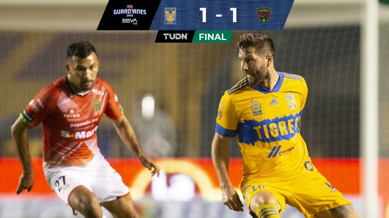 ¡Muy, muy Bravos! Tigres y Juárez reparten puntos
