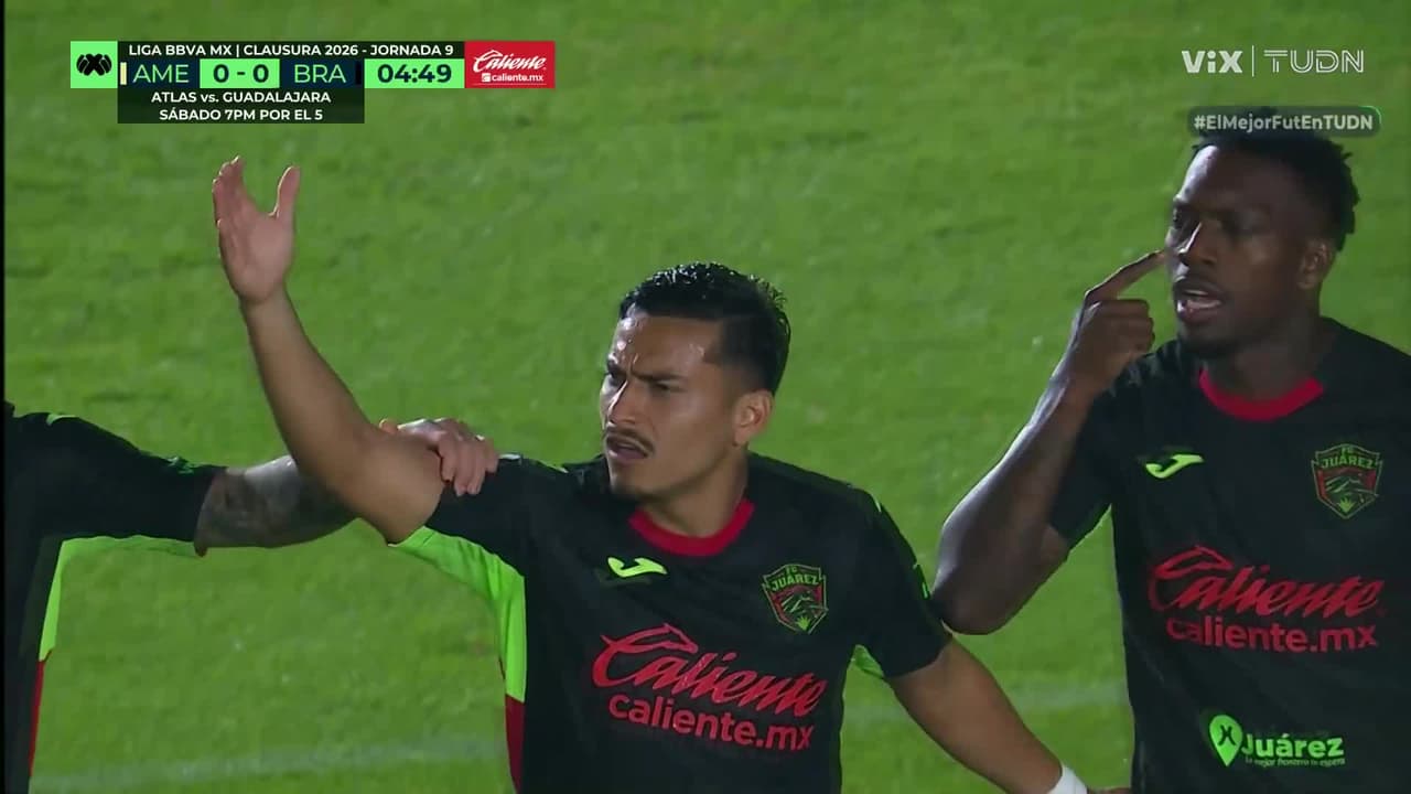 ¡Gol de Juárez a los cuatro minutos de partido! ¡América ya está perdiendo!