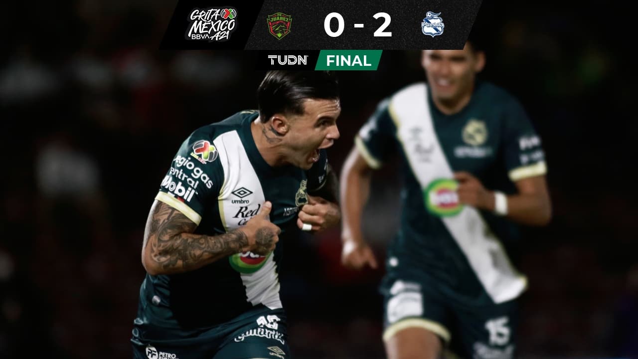 Christian Tabó hizo el primer gol del Puebla a FC Juárez.