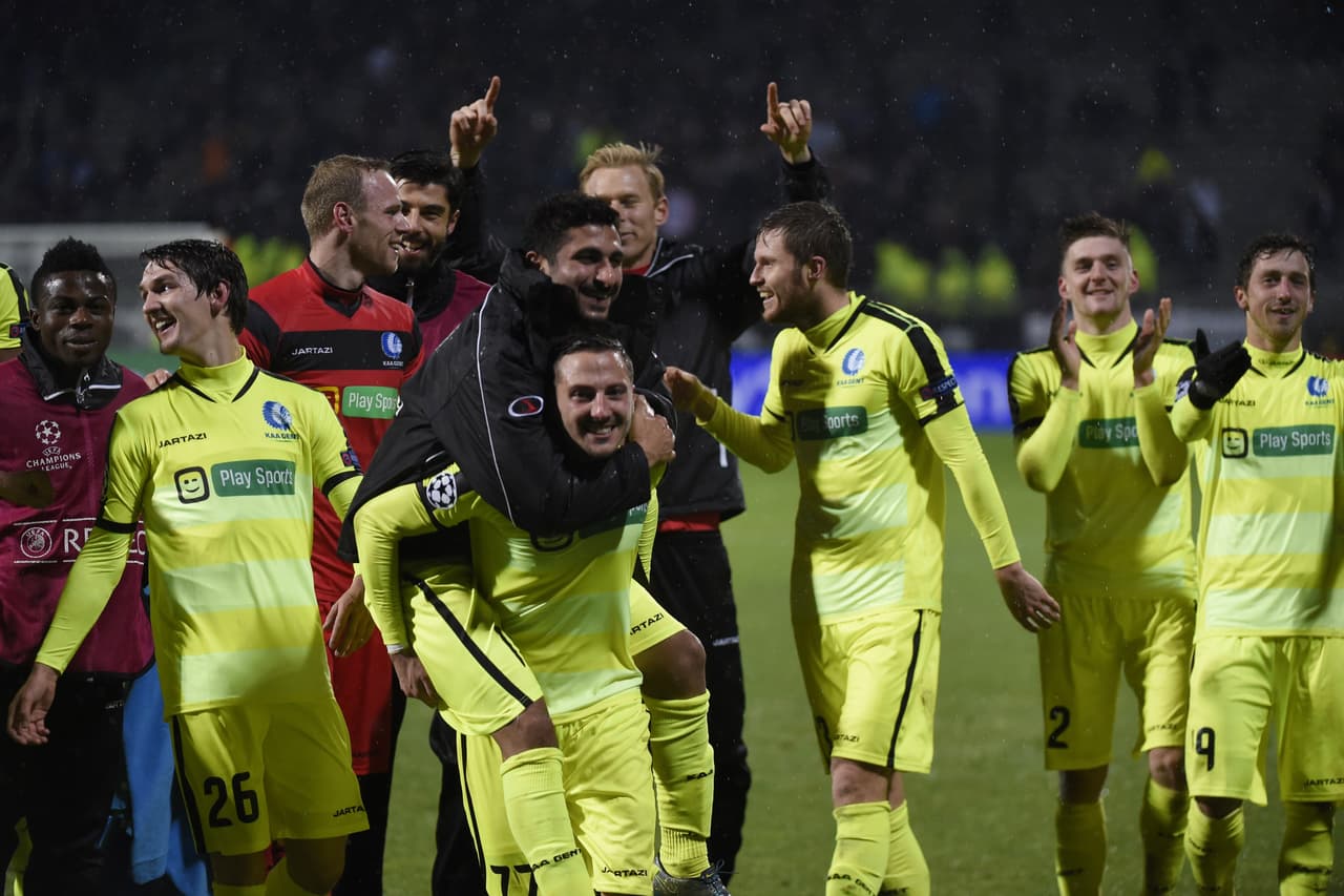 El festejo fue muy vistoso en un triunfo que muy pocos se atrevían a pronosticar.