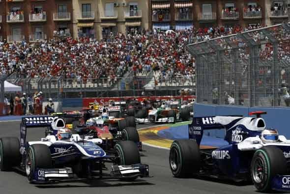 El circuito callejero de Valencia cumplió su tercer año como sede del Gran Premio de Europa.