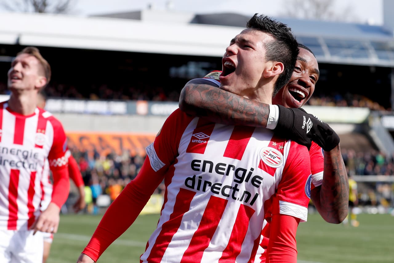 El mexicano Hirving Lozano anotó al minuto 41 del segundo tiempo el gol del 1-0 de PSV Eindhoven en su visita al VVV-Venlo en la Jornada 26 de la Eredivisie, donde es líder con 67 puntos.