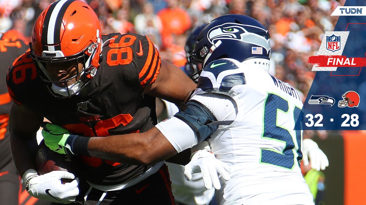 En partido de volteretas, Seattle se impuso a Browns
