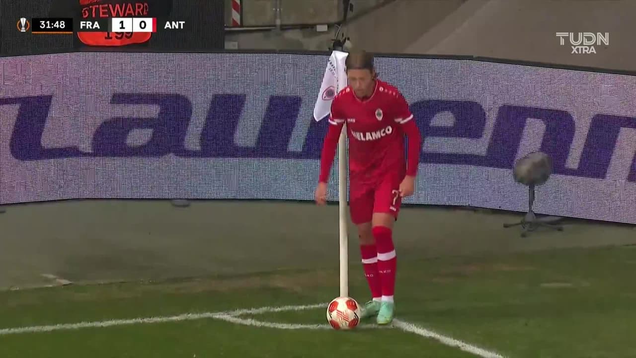 Le empataron al Eintracht... Nainggolan puso el 1-1 para Royal Antwerp