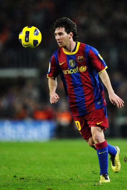 Delantero por derecha: Lionel Messi (Argentina/Barcelona).