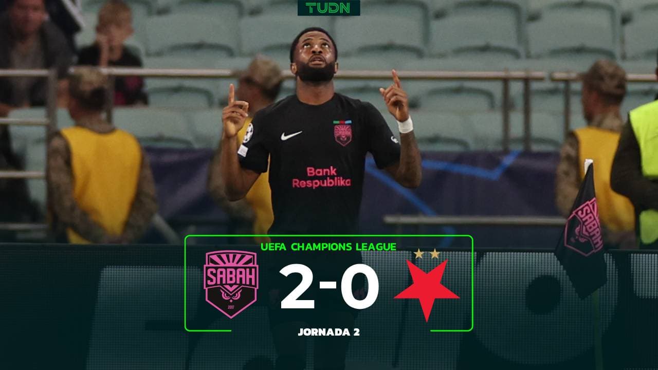 Resumen | Sabah vs. Slavia Praga: Histórico triunfo en Bakú