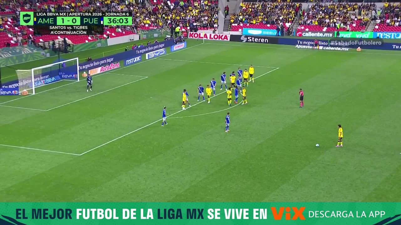 ¡ENFERMA ATAJADA! Gran cabezazo de Cárdenas pero Gutiérrez vuela y evita el segundo del América