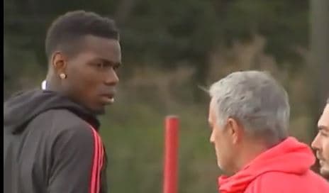 Pogba y Mourinho discutieron en el entrenamiento 