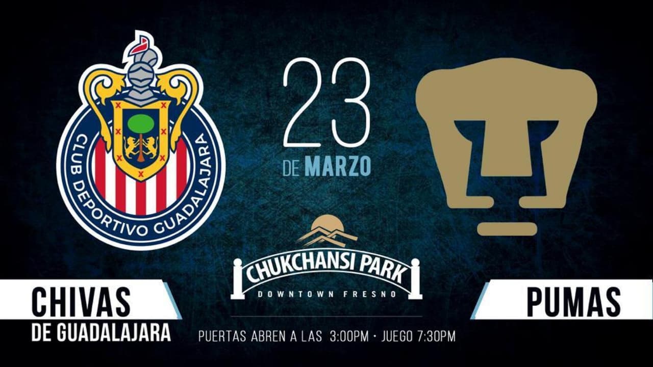 Las Chivas anunciaron amistoso contra Pumas en Estados Unidos