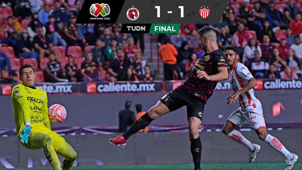 Necaxa se mantiene en zona de Repechaje tras empatar en Tijuana