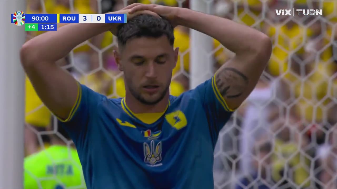 ¡Travesaño! El metal le niega el gol a Yaremchuk y a Ucrania