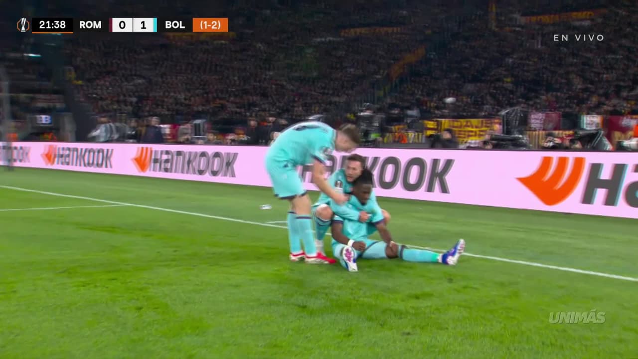 ¡Vaya golazo enfermo de Rowe! Tiro imparable para abrir el marcador