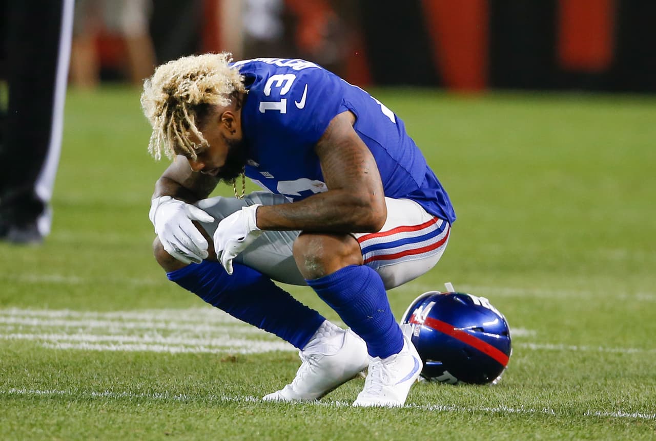 Odell Beckham sobre golpe bajo: "Es sólo fútbol americano, supongo"