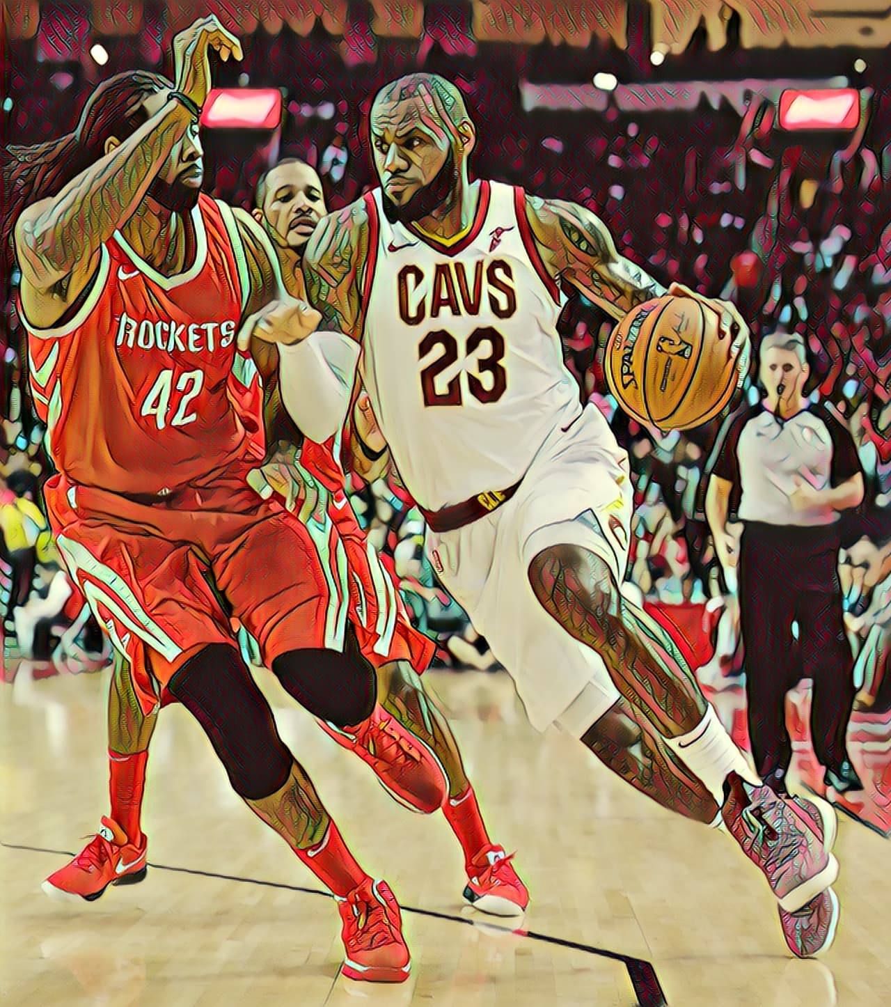 James Harden recibe a LeBron James en Houston.