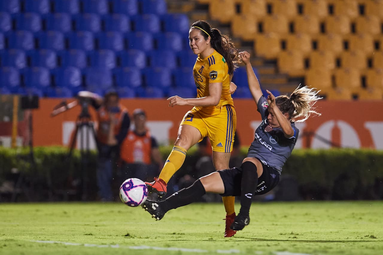 Lizbeth Ovalle, Belén Dde Jesús Cruz, Natalia Gómez Junco y María Fernanda Elizondo hicieron los goles en el triunfo de Tigres.