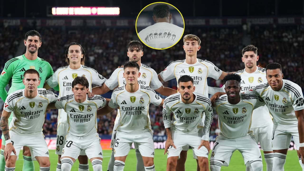 Las playeras con que Real Madrid y Levante saltaron en LaLiga