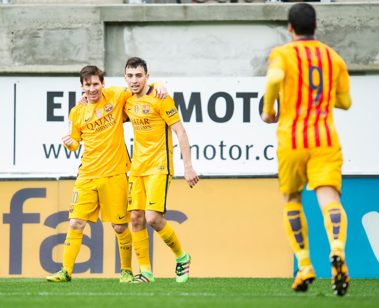 El Haddadi llenó los zapatos de Neymar con buenas jugadas y para sorpresa de muchos él sería quien abriera el marcador en el primer tiempo con un pase de Suárez que tuvo la suerte de un desvío para que le quedara a modo.