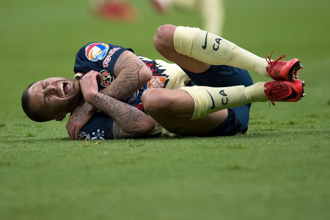 Action Photo during the match America vs Toluca corresponding to the 12 week of Liga Bancomer BBVA Closing Tournament 2018 at Azteca Stadium. Foto de accion durante el partido America vs Toluca correspondiente a la jornada 12 de la Liga Bancomer BBVA Torneo Clausura 2018 en el Estadio azteca. En la Foto: Jeremy Menez 17/03/18/MEXSPORT/OSVALDO AGUILAR