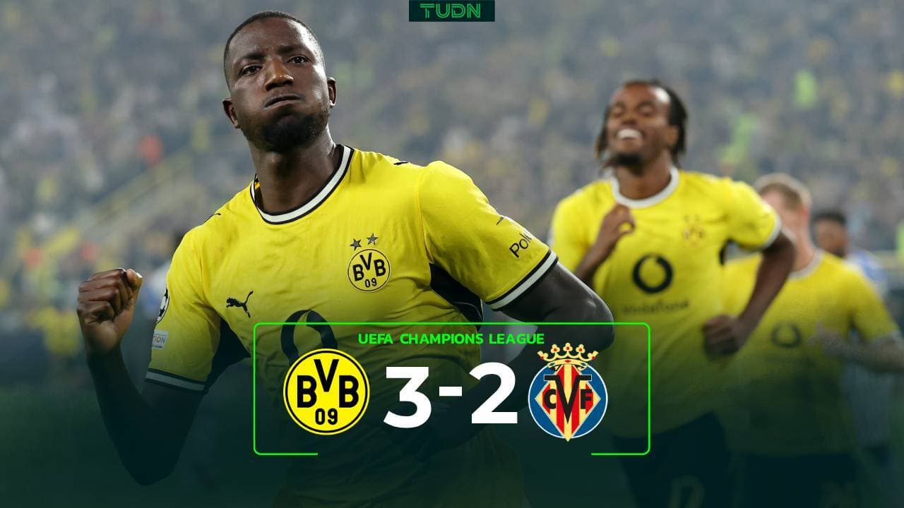 Resumen | Borussia Dortmund vence al Villarreal en un partidazo de Champions