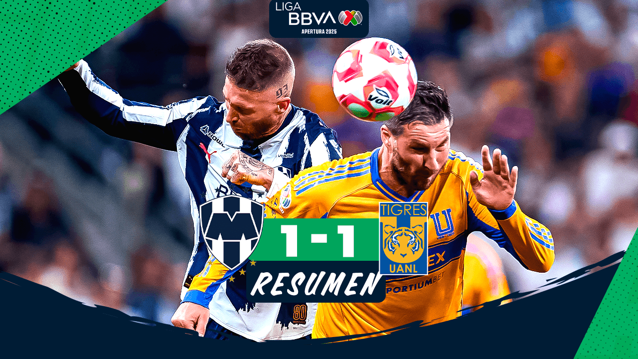 Resumen | ¡Rayados y Tigres reparten puntos en un partidazo!