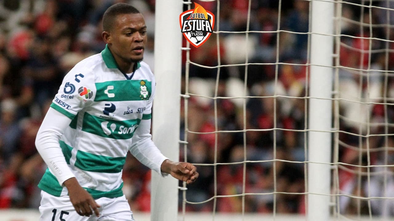 Harold Preciado, delantero colombiano de Santos Laguna, fue del interés de Rayados de cara al Apertura 2022.