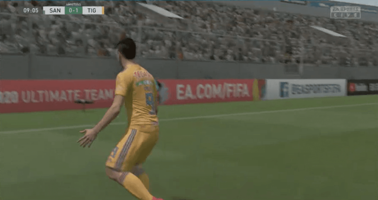 Gran actuación de Francisco Venegas otorga primer triunfo a Tigres en eLiga MX ante el poderoso Santos que no metió ni las manos.