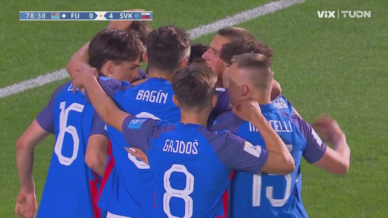 Resumen | Con contundencia, Eslovaquia debuta con goleada 0-4 a Fiji