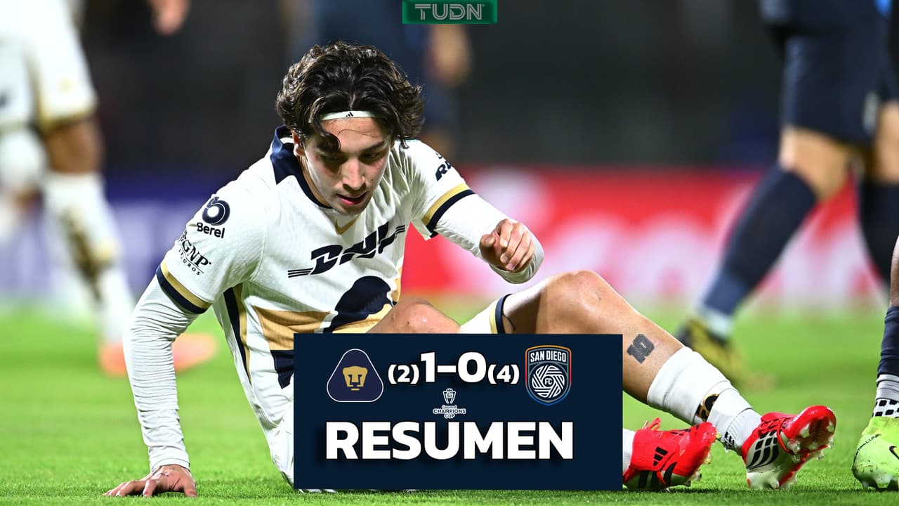 Pumas gana, pero San Diego FC los elimina de la Concacaf Champions Cup