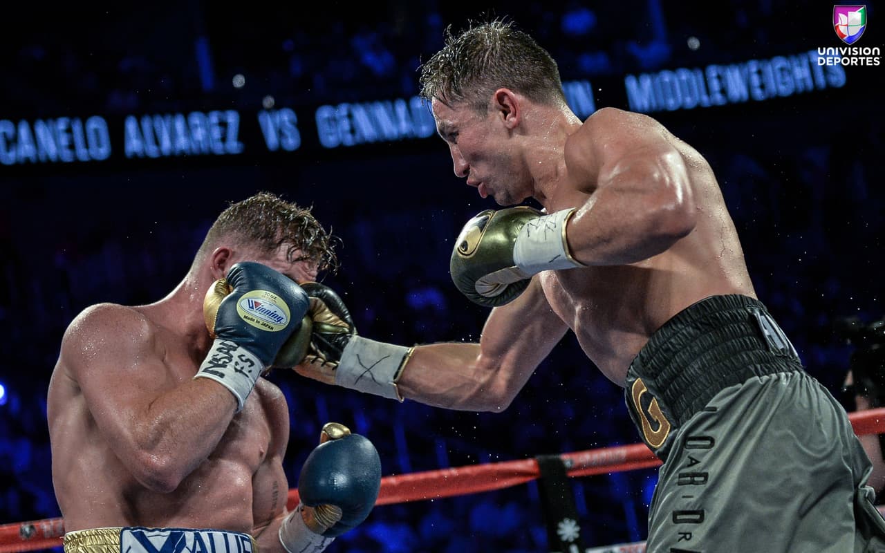 Gennady 'GGG' Golovkin conectó más golpes totales sobre la humanidad de Saúl 'Canelo' Álvarez en la primera pelea disputada en septiembre de 2017.