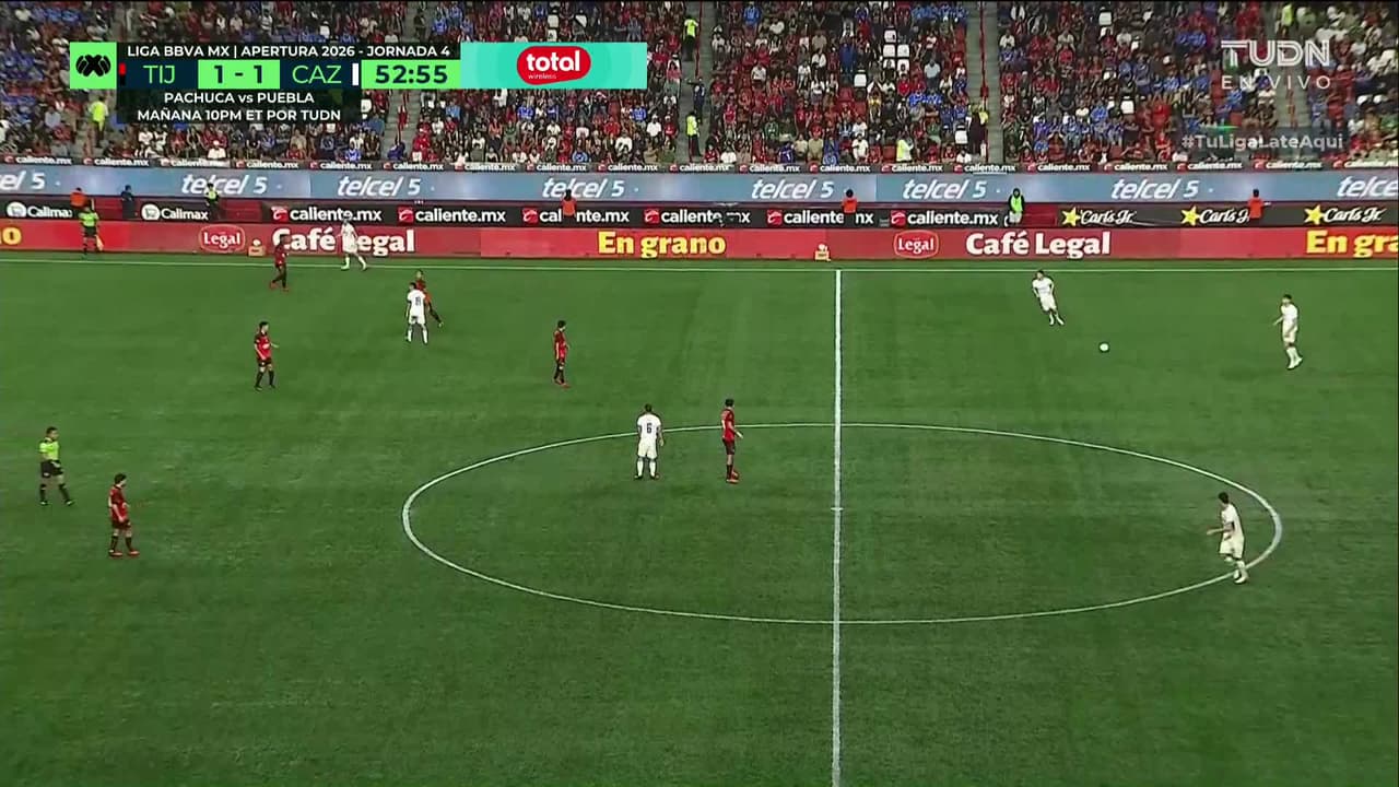 ¡GOL!  anota para Club Tijuana. Gilberto Mora