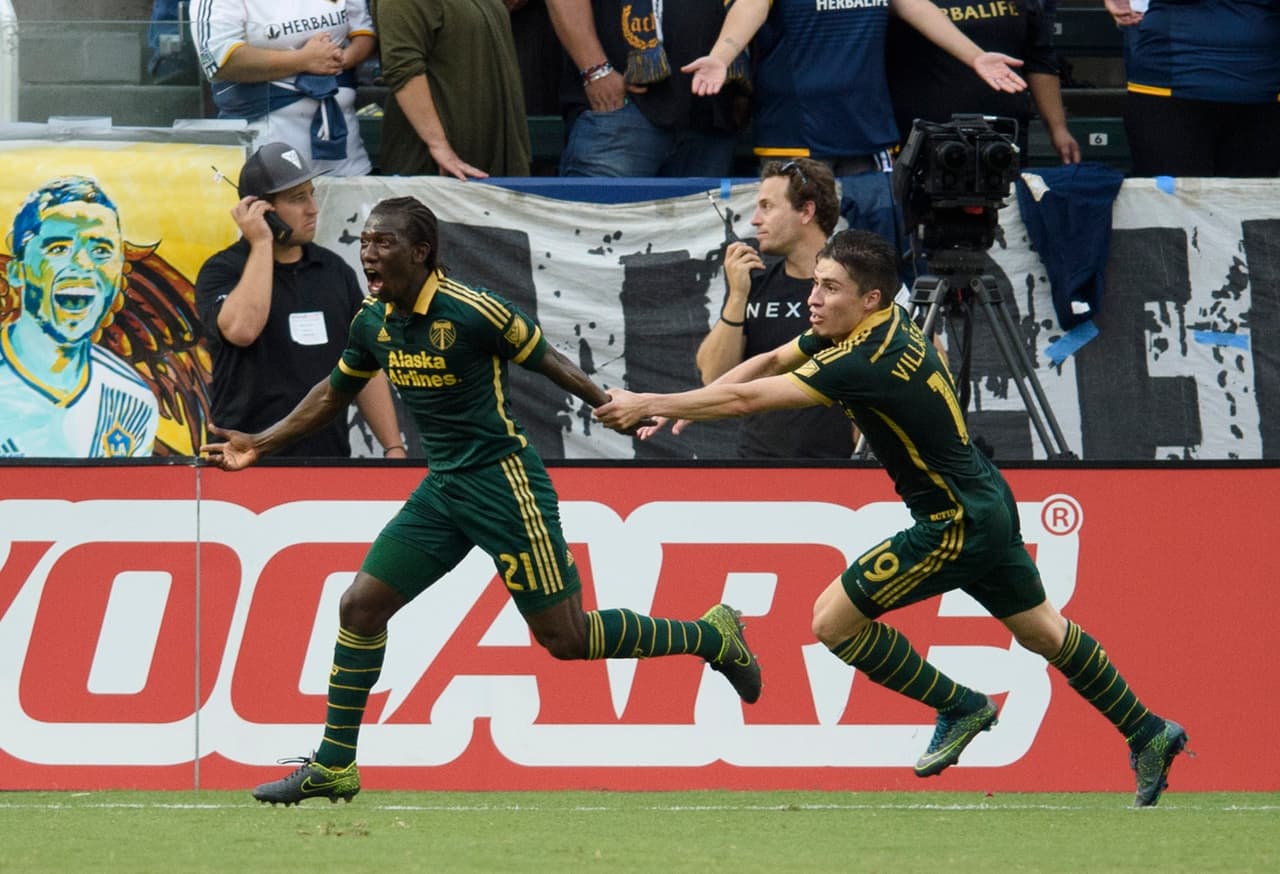 Portland Timbers celebra su goleada ante LA Galaxy